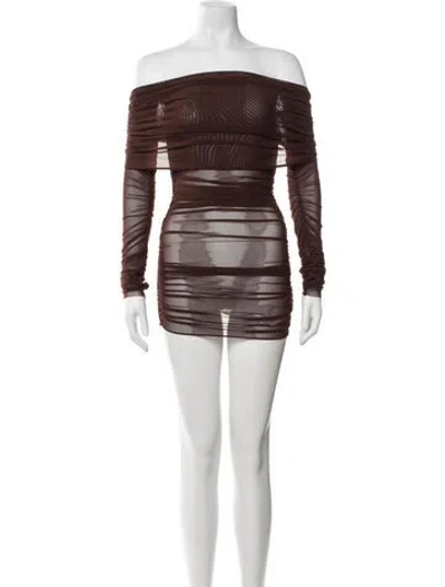 Pre-owned Bardot Nylon Mini Dress In Multicolor