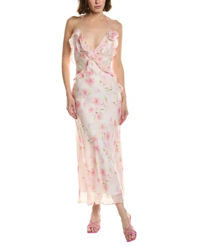 Bardot Olea Floral Maxi Dress In Pink