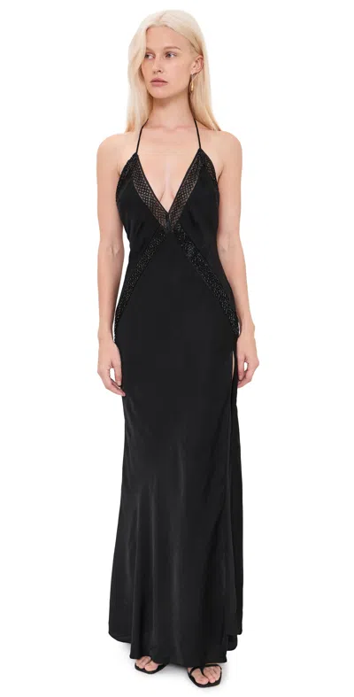 Bardot Olena Trim Maxi Dress Black