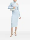 Bardot Olesa Cut-out Turtleneck Midi Dress In Blue