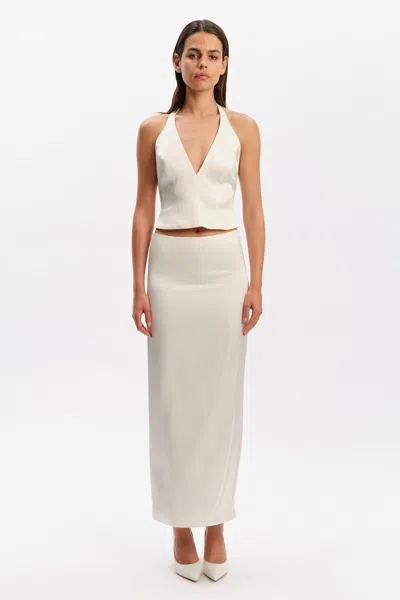 Bardot Ornella Mid Rise Maxi Skirt In Neutral