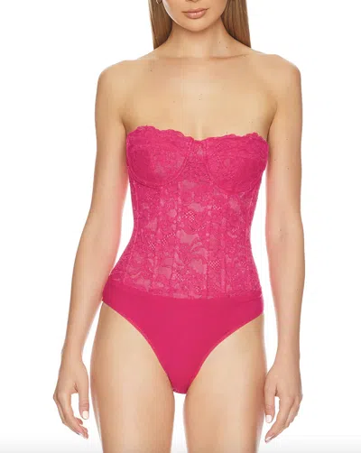 Bardot Oskar Bodysuit In Hot Pink
