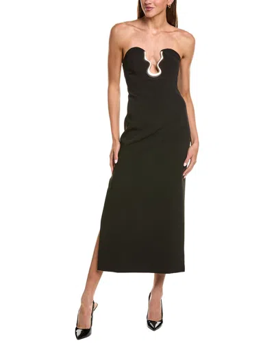 Bardot Paltrow Strapless Midi Dress In Black