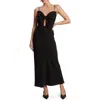 Bardot Paula Bow Cocktail Dress In Black