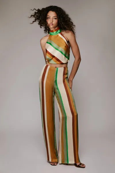 Bardot Pearce Wide Leg Stripe Pant In Multi