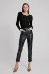 Bardot Pearson Vegan Leather Pant In Black