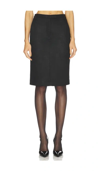 Bardot Phenix Faux Suede Skirt In Black