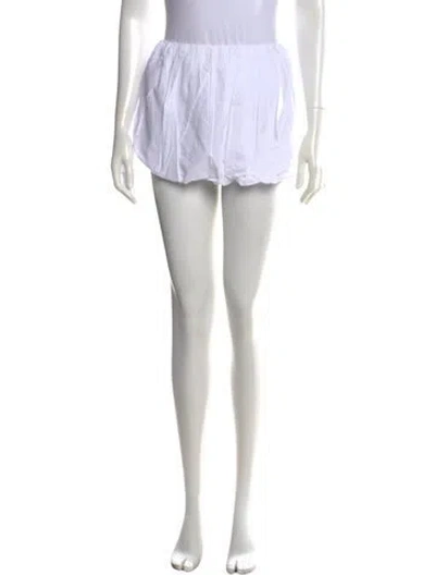 Pre-owned Bardot Pleated Accents Mini Skirt W/ Tags In White