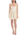 Bardot Pollie Halter Mini Dress In Yellow