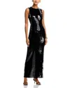 Bardot Portia Sequin Maxi Dress In Black