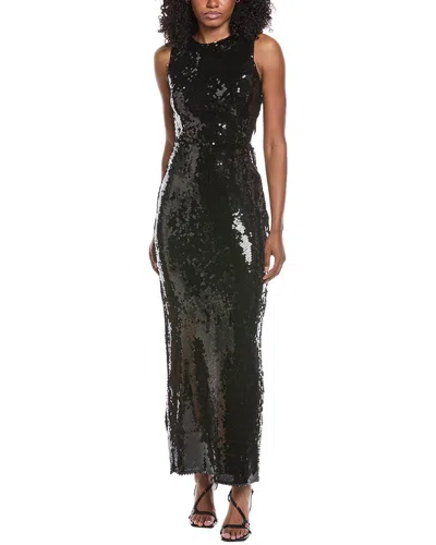 Bardot Portia Sequin Maxi Dress In Black