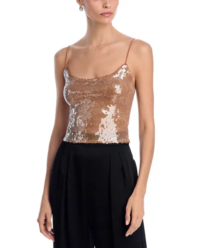 Bardot Ramira Sequin Camisole Top In Nude