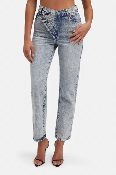 Bardot Remi Crossover Jeans In Yellow