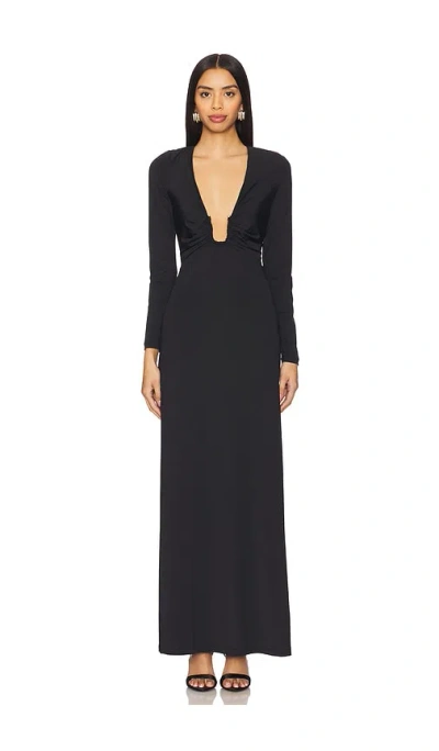 Bardot Remmy Maxi Knit Dress In Black