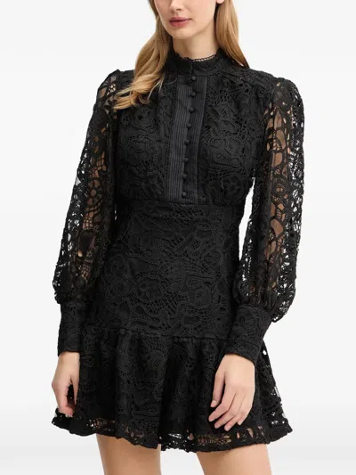 Bardot Olessia Lace Mini Dress In Black