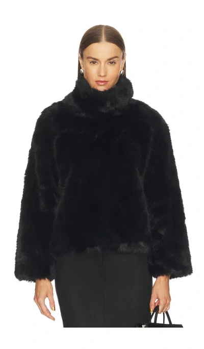 Bardot Renata Faux Fur Jumper In Black