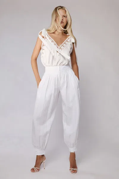 Bardot Renea Balloon Pant In White