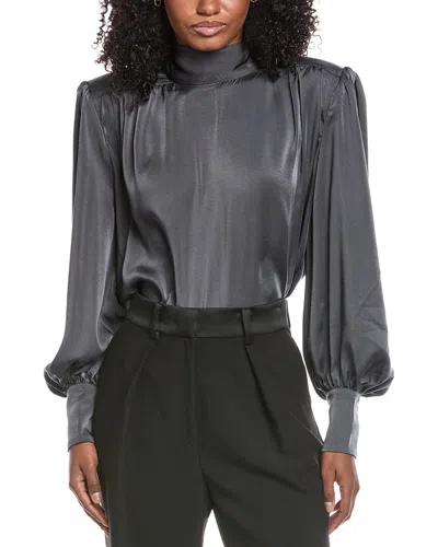 Bardot Revana Satin Blouse In Animal Print