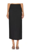 Bardot Rhee Midi Skirt In Black In 黑色