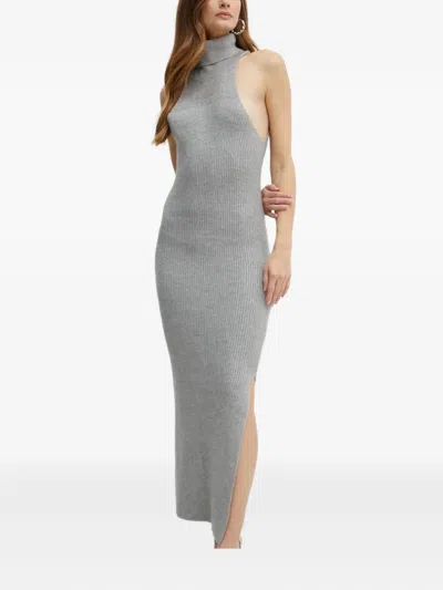 BARDOT RIBBED TURTLENECK MAXI DRESS