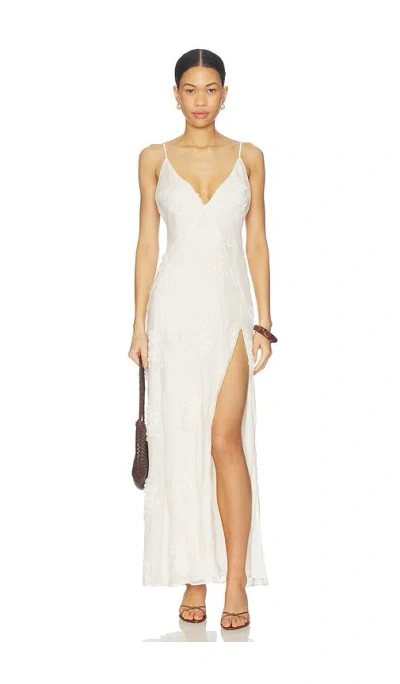 Bardot Romaya V Neck Maxi Dress In White