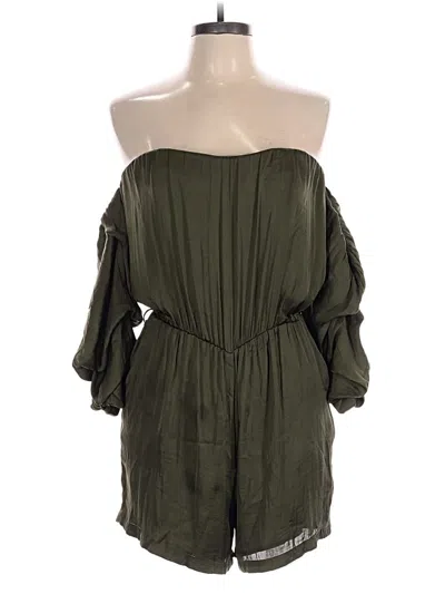 Pre-owned Bardot Romper In Green
