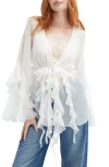 Bardot Rosalo Ruffle Blouse In White