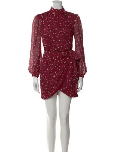 Pre-owned Bardot Silk Mini Dress In Multi