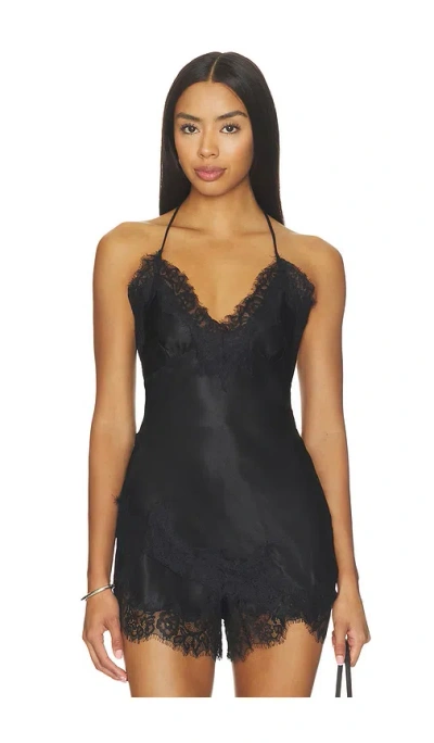 Bardot Silvio Halter Camisole Top In Black