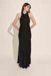 Bardot Similina Halter Maxi Dress In Black