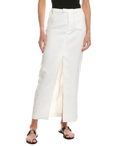 Bardot Sita Linen Maxi Skirt In White