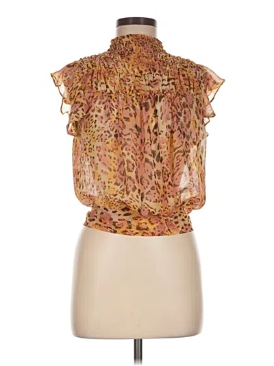 Pre-owned Bardot Sleeveless Blouse In Gold