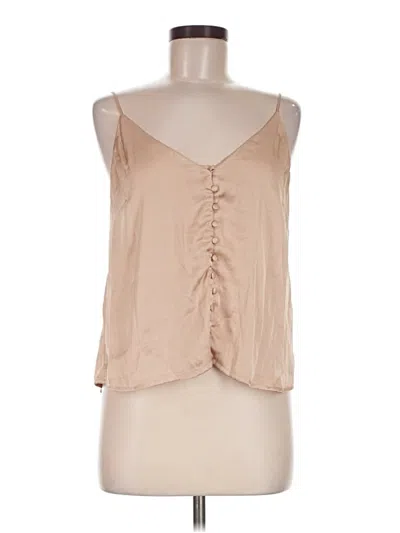Pre-owned Bardot Sleeveless Blouse In Tan
