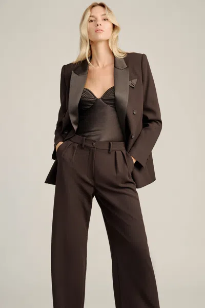 Bardot Sloane Satin Detail Blazer In Black