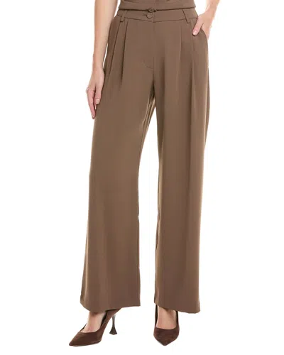 Bardot Sloane Straight Leg Pant In Brown