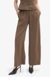 Bardot Sloane Straight Leg Pants In Brown