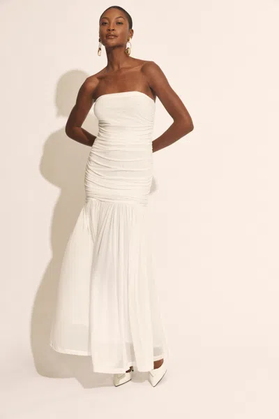 Bardot Solana Mesh Maxi Dress In Orchid Wht