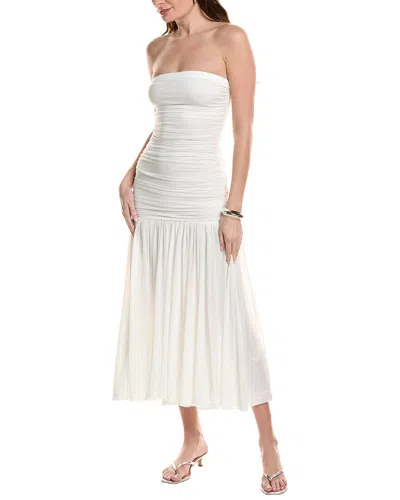 Bardot Solana Mesh Maxi Dress In White