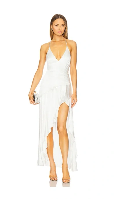 Bardot Sorella Halter Dress In White