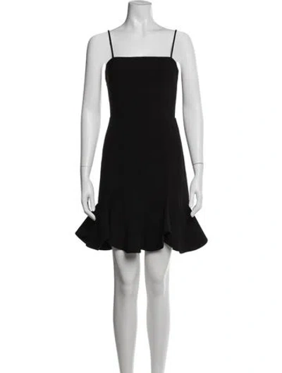 Pre-owned Bardot Square Neckline Mini Dress W/ Tags In Black