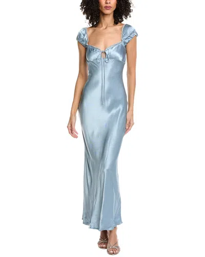 Bardot Stasia Satin Maxi Dress In Multi