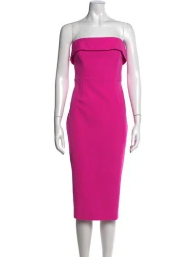 Pre-owned Bardot Strapless Knee-length Dress W/ Tags In Pink