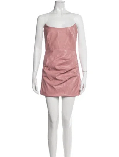 Pre-owned Bardot Strapless Mini Dress W/ Tags In Pink