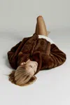 Bardot Sylvie Zip Faux Fur Jacket In Chocolate