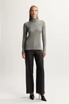 Bardot Tarshee Turtle Neck Knit Top In Dove Grey