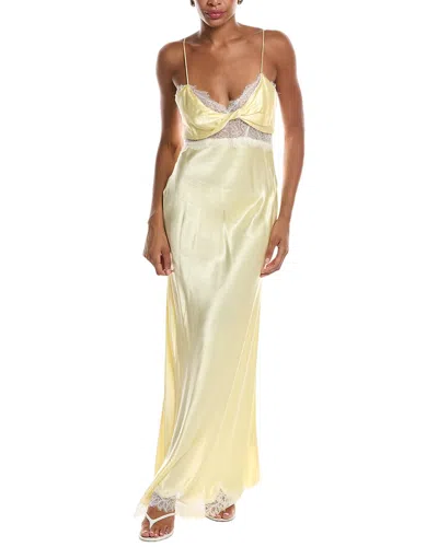 Bardot Taryn Lace Detail Maxi Dress In Yellow