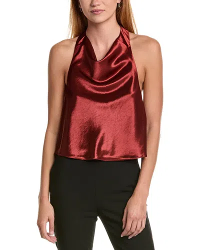 Bardot Toni Cowl Neck Top In Red