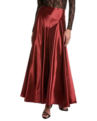 Bardot Toni Full Maxi Skirt In Red