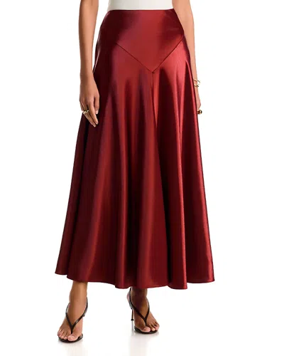 Bardot Toni Full Maxi Skirt In Red