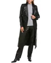 Bardot Trench Coat In Black